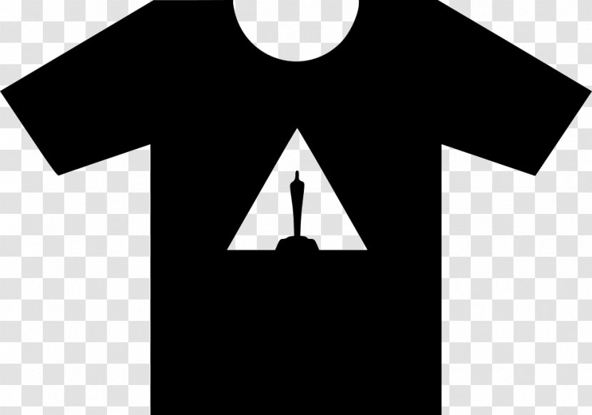 T-shirt Logo Triangle Font - Monochrome Transparent PNG