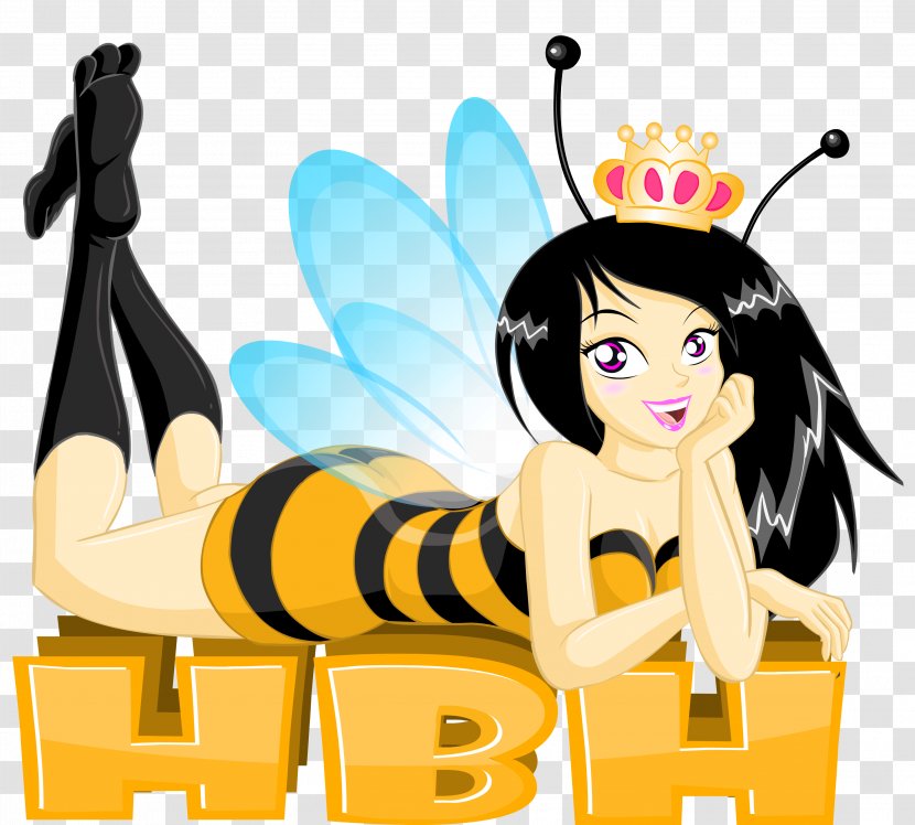 Queen Bee Honey Bumblebee Insect - Q Version Of The Transparent PNG