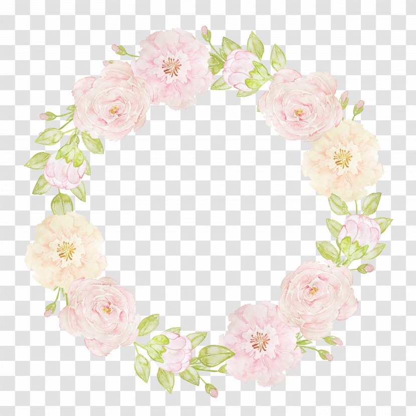 Floral Design Flower Watercolor Painting Garland Clip Art - Rose - Hand-painted Garlands Transparent PNG