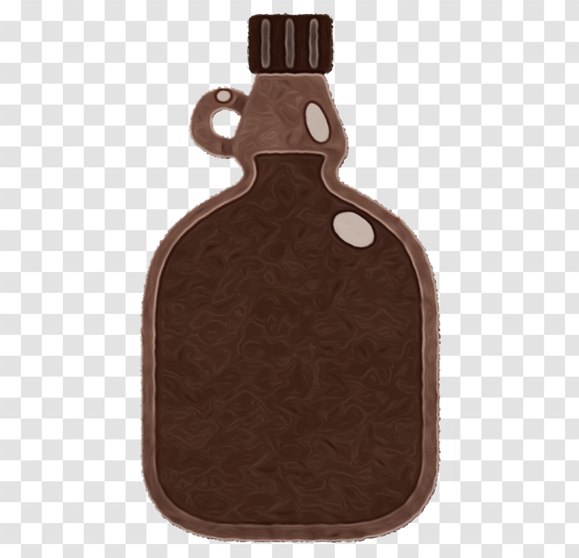 Brown Canteen Bottle Leather Transparent PNG