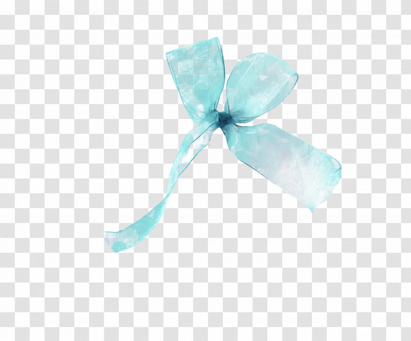 Ribbon Blue Gift Plastic - Aqua - Fresh Transparent PNG