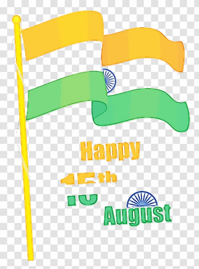 India Independence Day Republic - Yellow Logo Transparent PNG