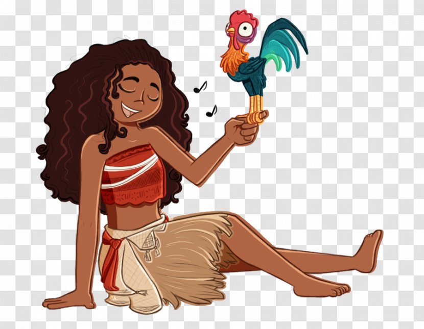 Hei The Rooster Art Drawing Clip - Silhouette - Moana Transparent PNG