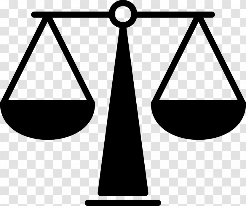 Measuring Scales Lady Justice - Monochrome Photography - Area Transparent PNG