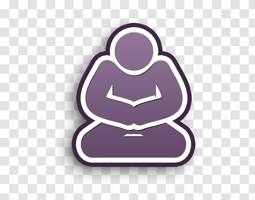 Yoga Icon People Icon Meditation Pose Icon Transparent PNG