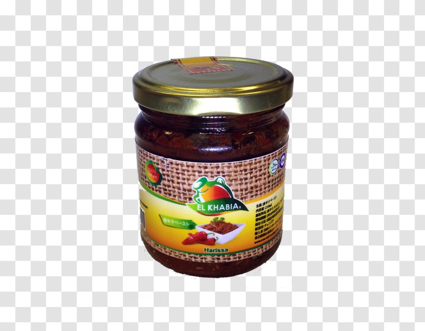 Chutney EL KHABIA エルカビア ハリッサ 唐辛子ペースト 210ml×24個セット KHA001 Sauce Jam Chili Pepper - Sauces - Halal Diet Transparent PNG