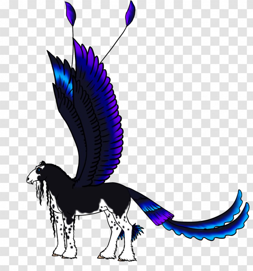 Horse Tail Feather Clip Art - Fictional Character Transparent PNG