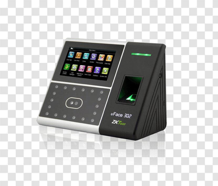 Time And Attendance Biometrics Fingerprint Biometric Device Access Control - Radiofrequency Identification - Face Recognition Technology Transparent PNG