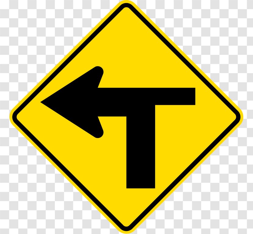 Traffic Sign Vector Graphics Signage Road Intersection - Threeway Junction Transparent PNG