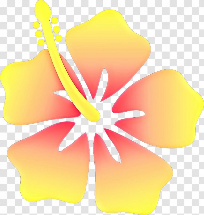 Clip Art Hawaii Rosemallows Vector Graphics - Red Frangipani - Yellow Transparent PNG