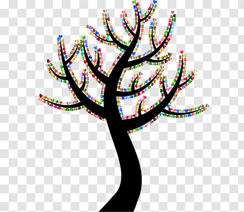 Trunk Tree Clip Art Image - With Heart Clipart Transparent PNG