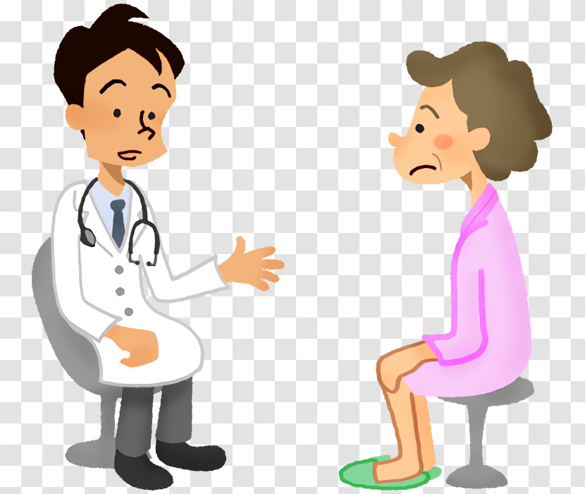 Cartoon Conversation Sharing Gesture Pediatrics Transparent PNG