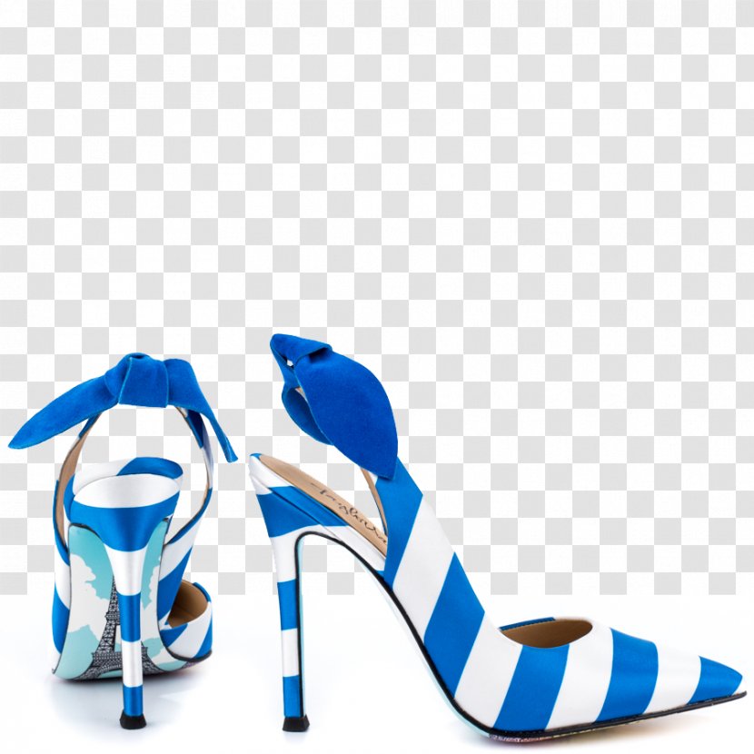 Sandal Slingback High-heeled Shoe Blue - Highheeled Transparent PNG