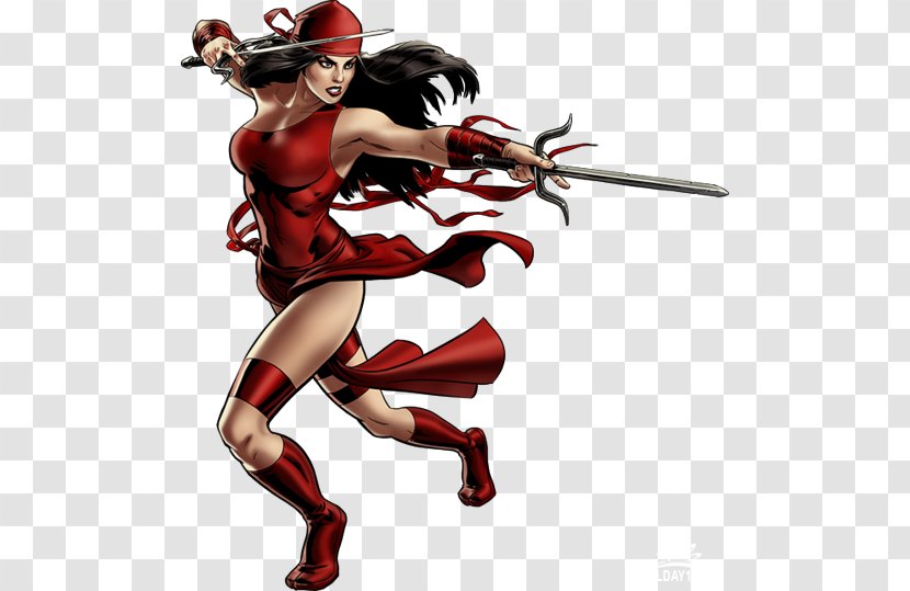 Elektra Daredevil Marvel Universe Comics Punisher - Flower - Avengers Alliance Spiderman Transparent PNG