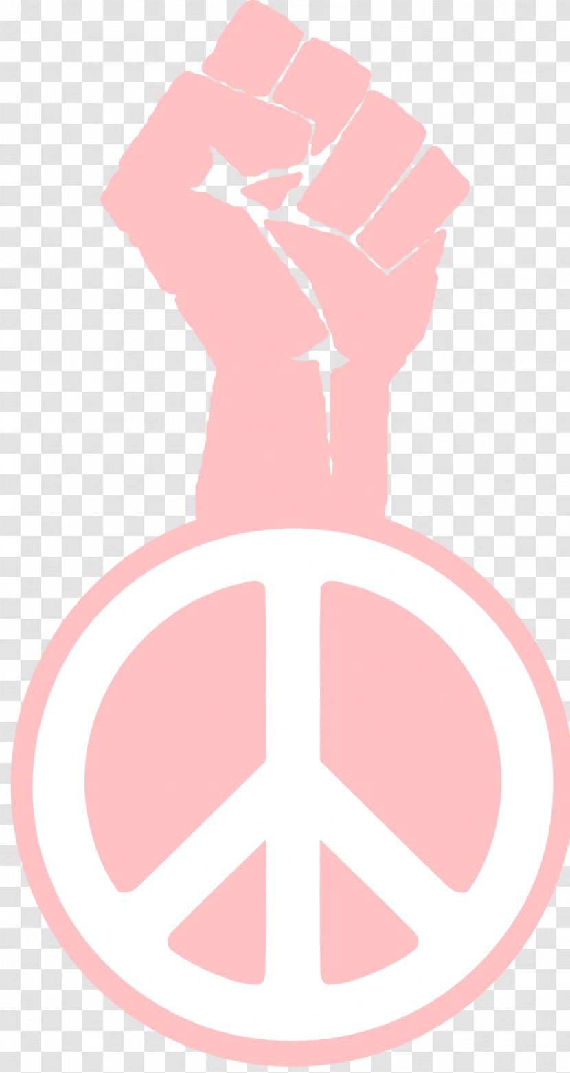 Peace Symbols Raised Fist Black Power Clip Art - Symbol Transparent PNG