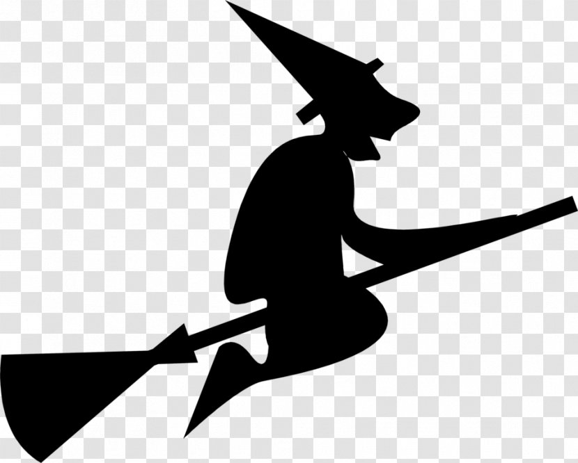 Halloween Silhouette Witchcraft Clip Art - Witch Picture Transparent PNG