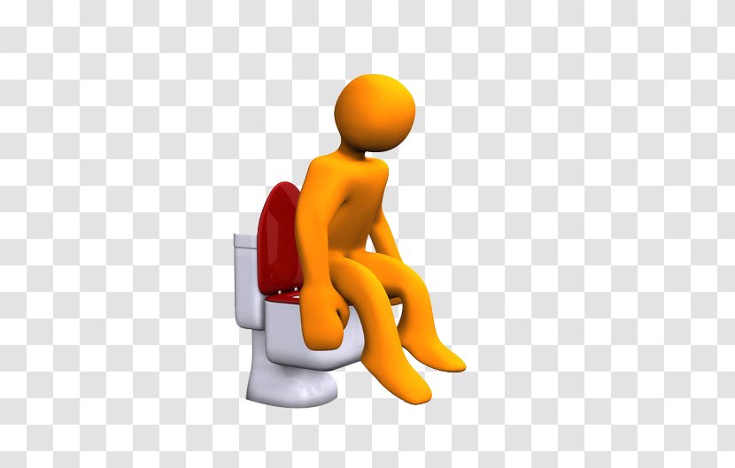 Toilet Seat Bathroom Illustration - Human Behavior - The Man Sitting On Transparent PNG