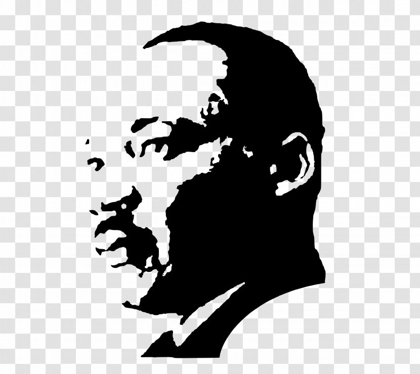 Martin Luther King Jr. Day I Have A Dream 4 April NAACP Clip Art - Head - Monochrome Photography Transparent PNG