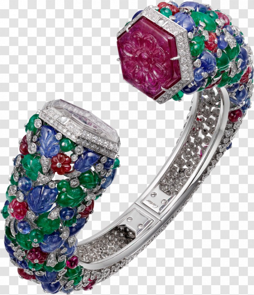 Jewellery Ruby Emerald Watch Bracelet - Gold - Creative Jewelry Transparent PNG