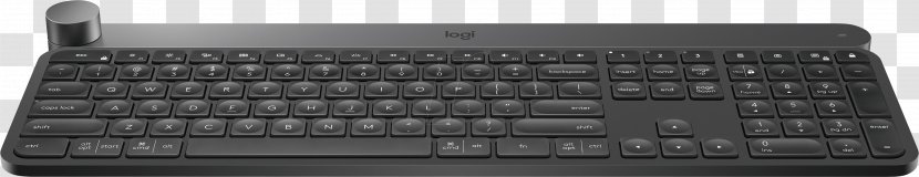 Computer Keyboard 920-008484Logitech Craft Wireless Creative Input Dial New Logitech Advanced - Device Transparent PNG