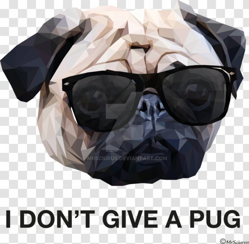 Pug Goggles Snout Sunglasses - Dog Transparent PNG