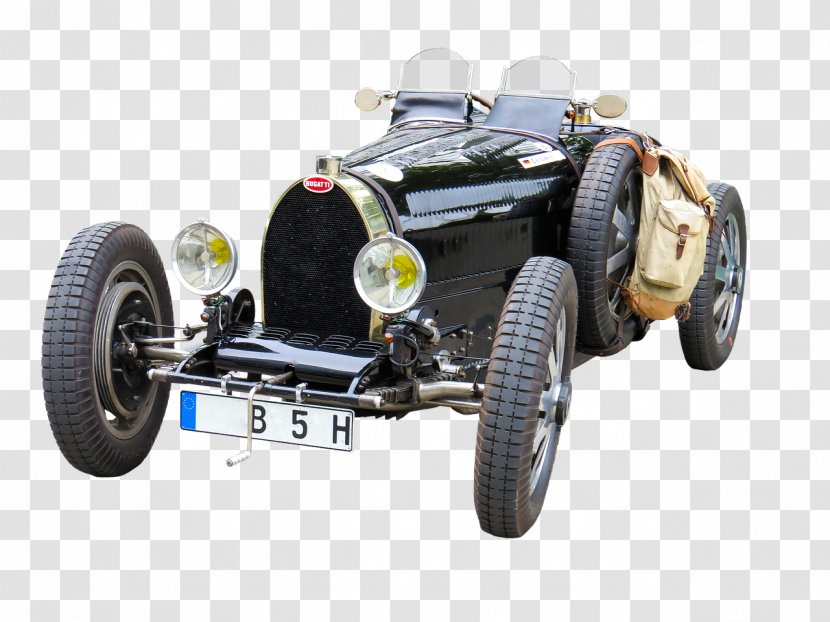 Antique Car Bugatti Veyron Type 57 - Vintage Transparent PNG