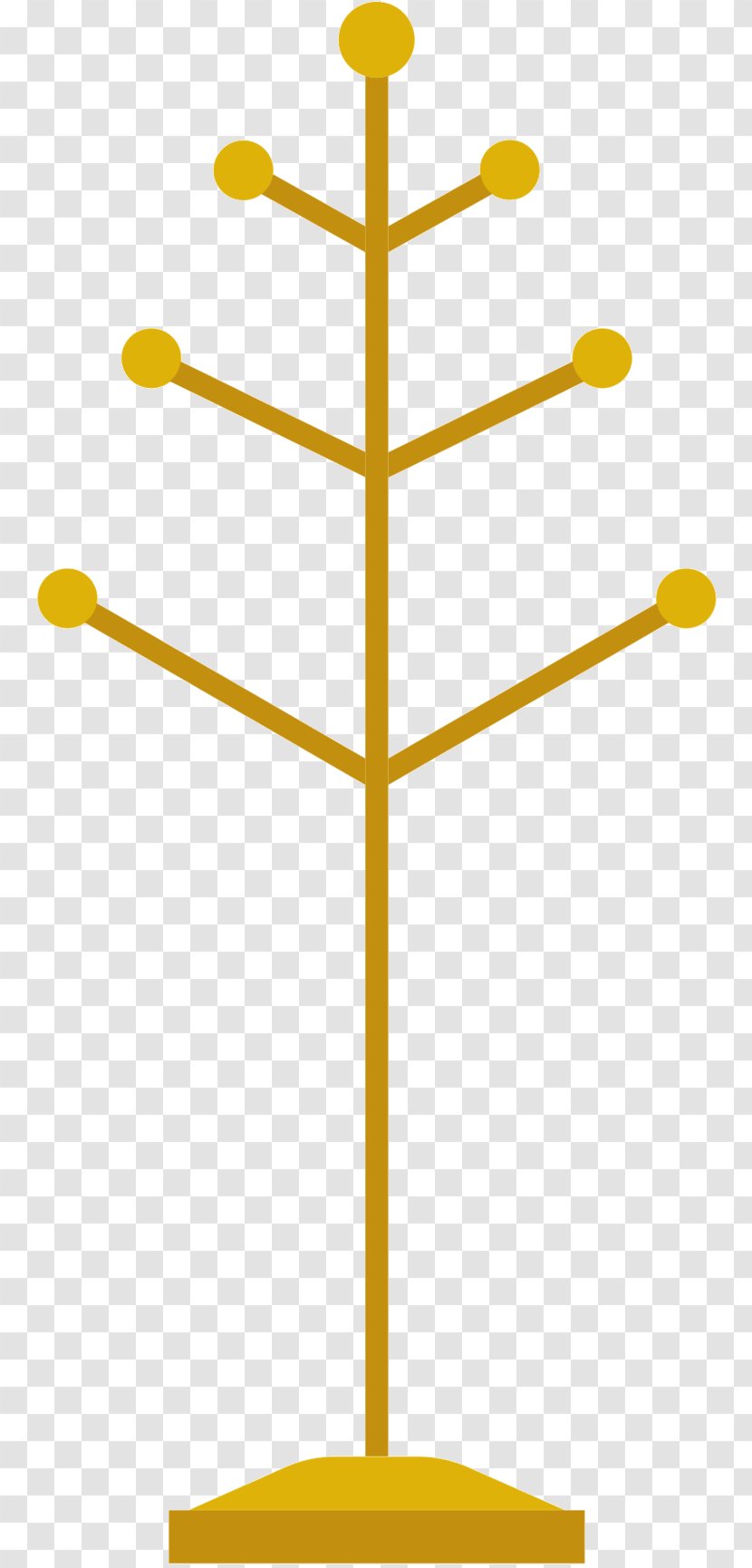 Product Design Line Angle Tree - Yellow - Musical Instrument Accessory Transparent PNG