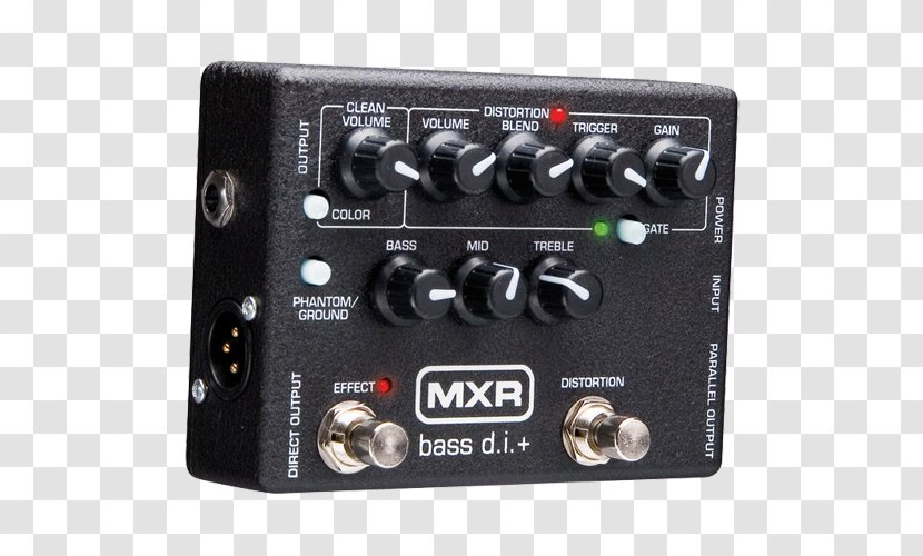 Effects Processors & Pedals Dunlop MXR M80 Bass D.I.+ Guitar DI Unit Preamplifier - Frame Transparent PNG