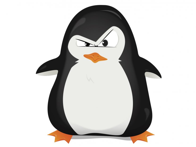 Google Penguin Moustache Panda T-shirt - Penguins Transparent PNG