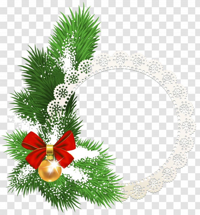 Christmas Ornament Picture Frames Clip Art - New Year - Winter Transparent PNG