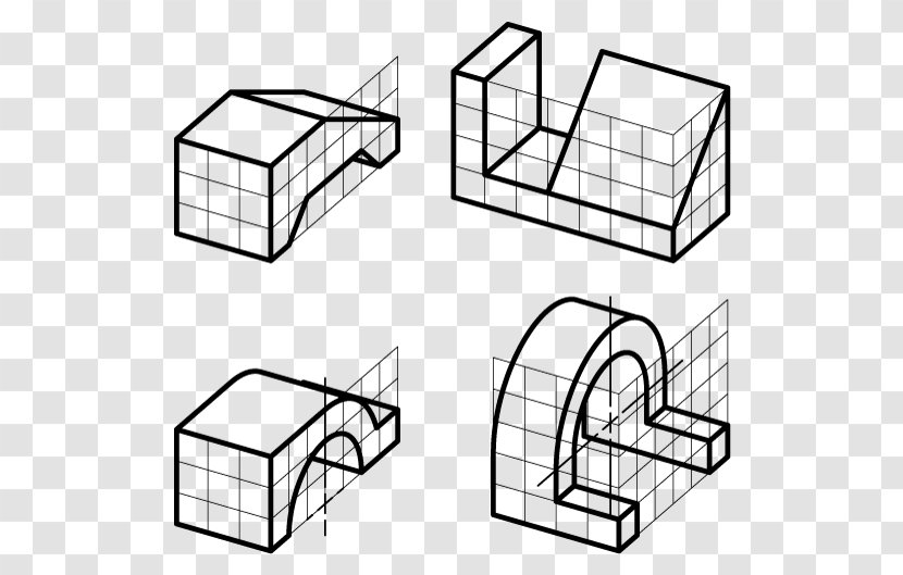Technical Drawing Architecture Furniture Technology - Black And White Transparent PNG
