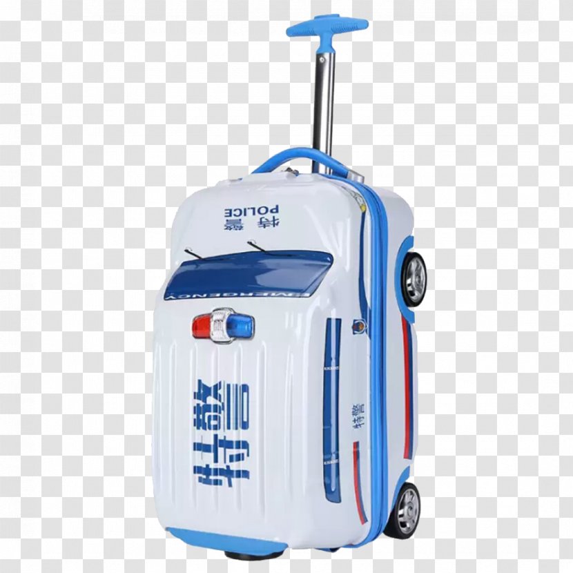 Car Suitcase Hand Luggage Baggage Backpack - Police Trunk Transparent PNG