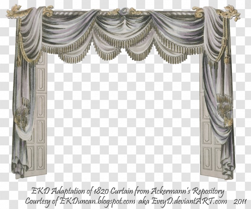 Regency Era Window Treatment Blinds & Shades Curtain - The Eaves Transparent PNG