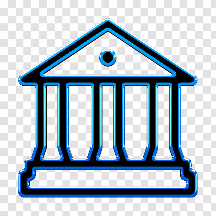 Linear Justice Elements Icon Courthouse Icon Law Icon Transparent PNG