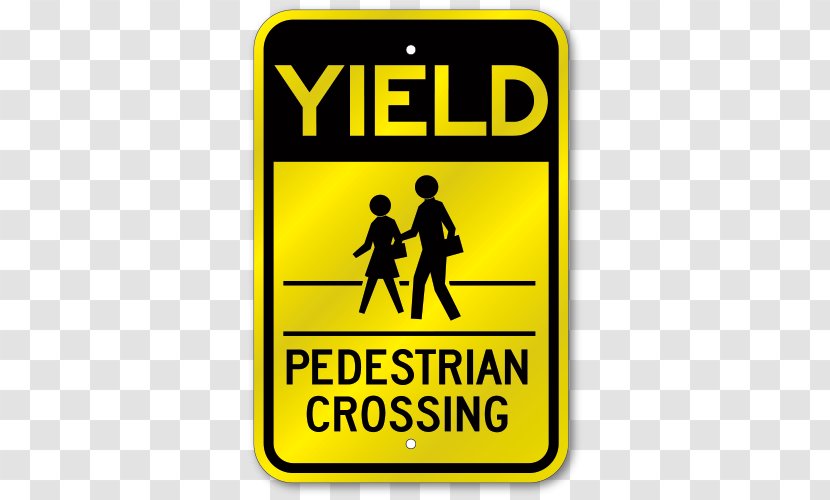 Pedestrian Crossing Traffic Sign Warning - Road Transparent PNG