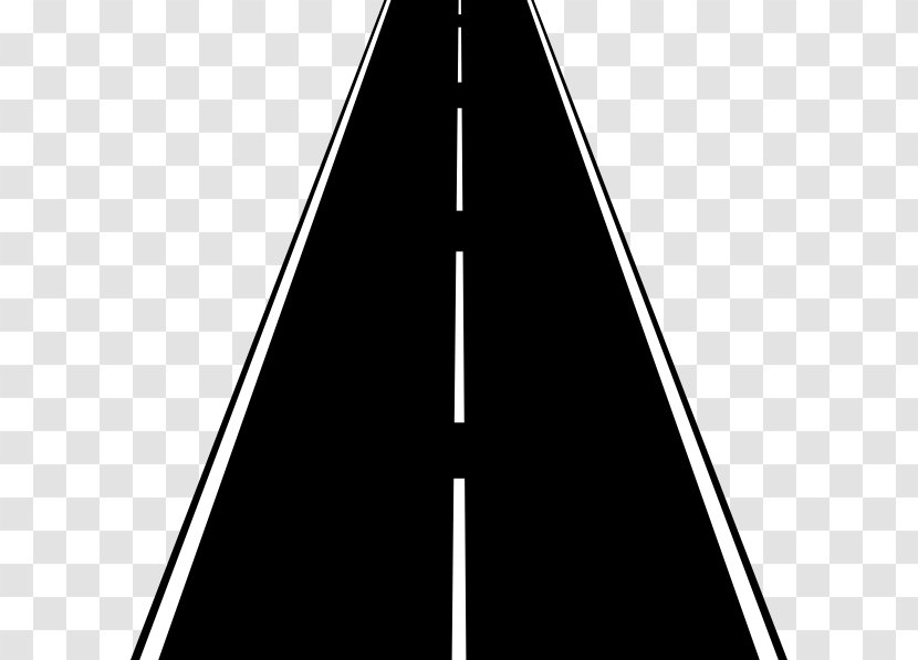 Black And White Structure Triangle - Road Transparent PNG