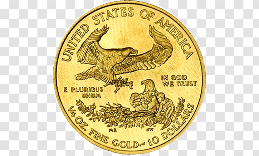 American Gold Eagle Bullion Coin Proof Coinage - Mint - Medieval Coins Transparent PNG