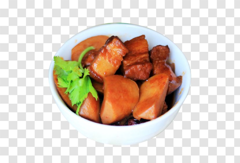 Red Braised Pork Belly Vegetarian Cuisine Korean Chinese Vegetable - Han Mushroom Flavor Transparent PNG