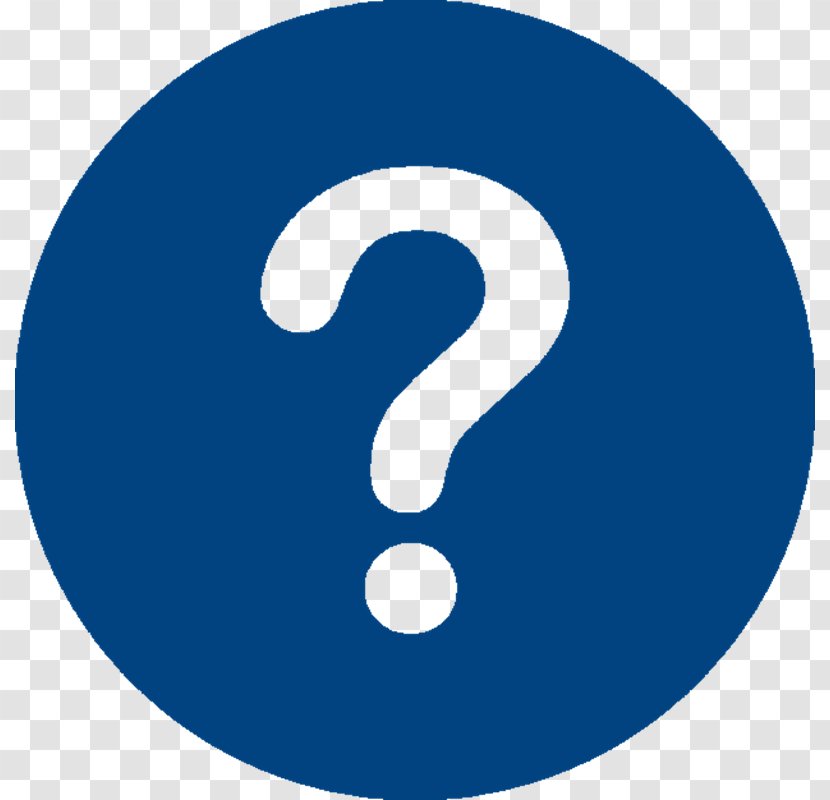 Question Icon - Symbol - Logo Electric Blue Transparent PNG