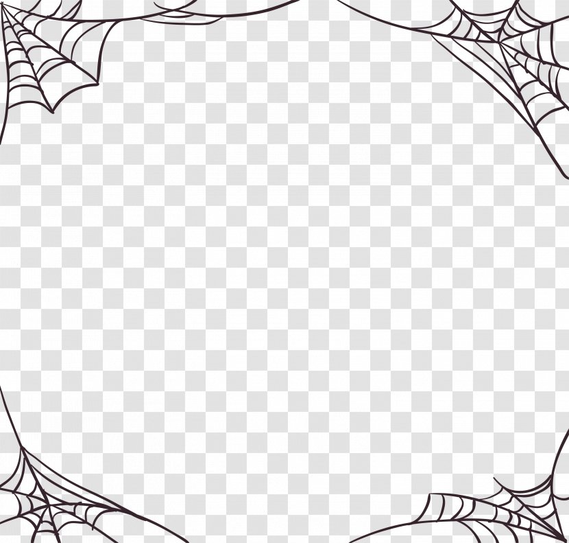 Spider Web Halloween All Saints' Day - Cobwebs Transparent PNG