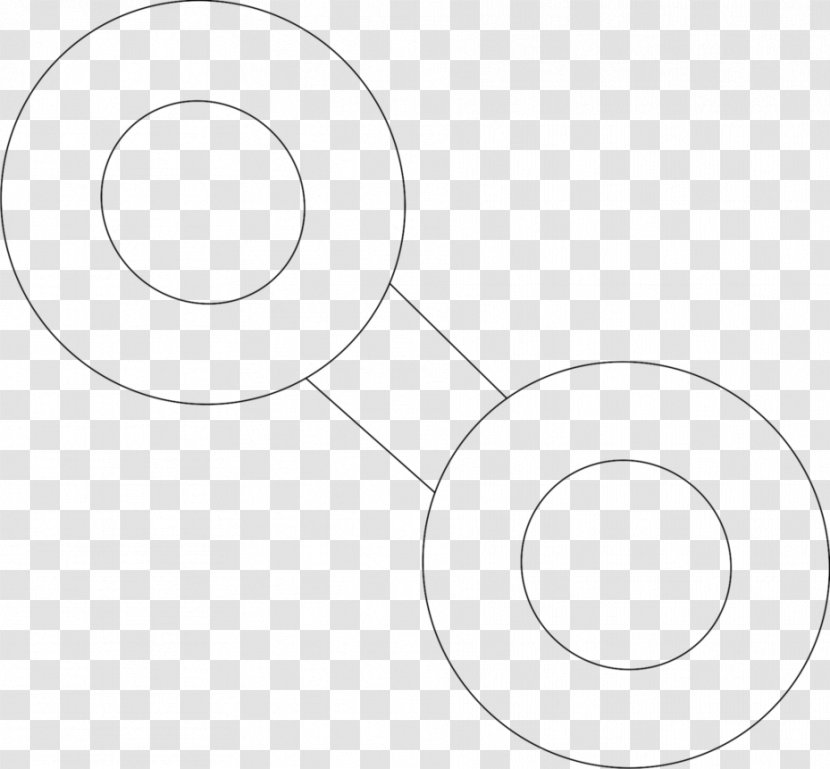 Circle White Point Angle - Line Badge Transparent PNG