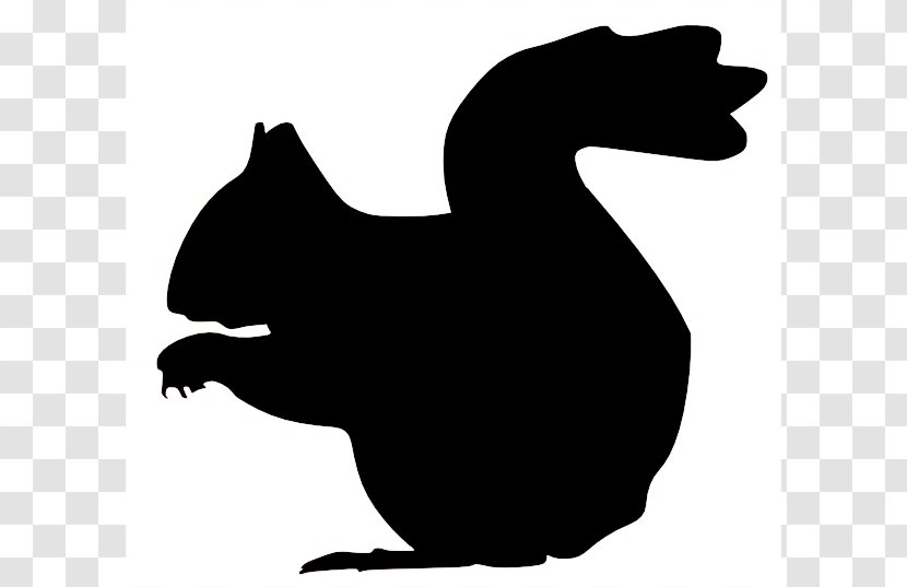 Squirrel Silhouette Clip Art - Water Bird - Angel Cliparts Transparent PNG
