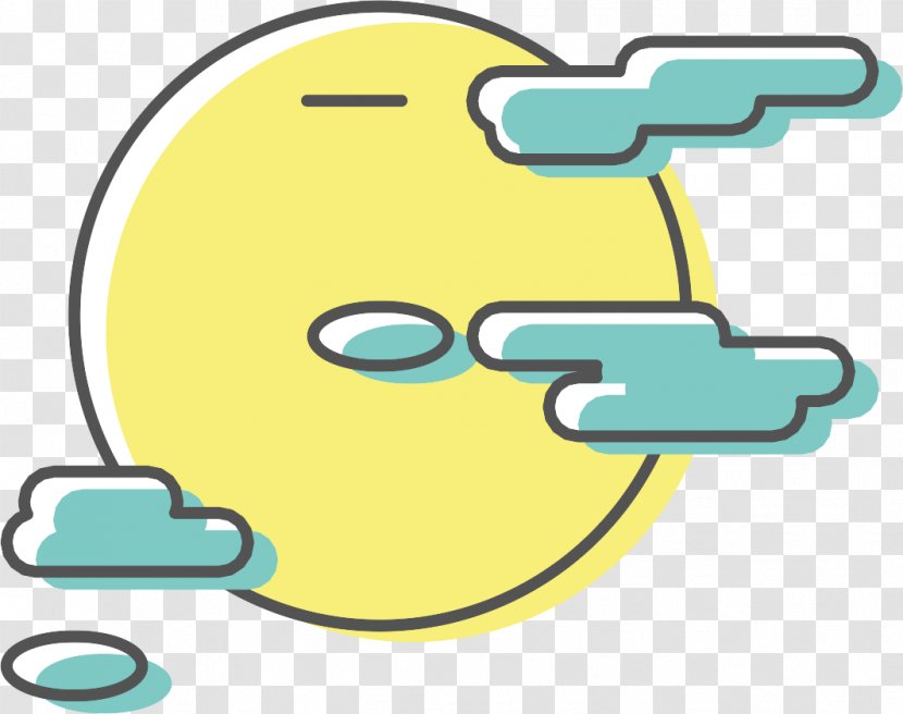 Moon Clip Art - Yellow - Clouds Transparent PNG
