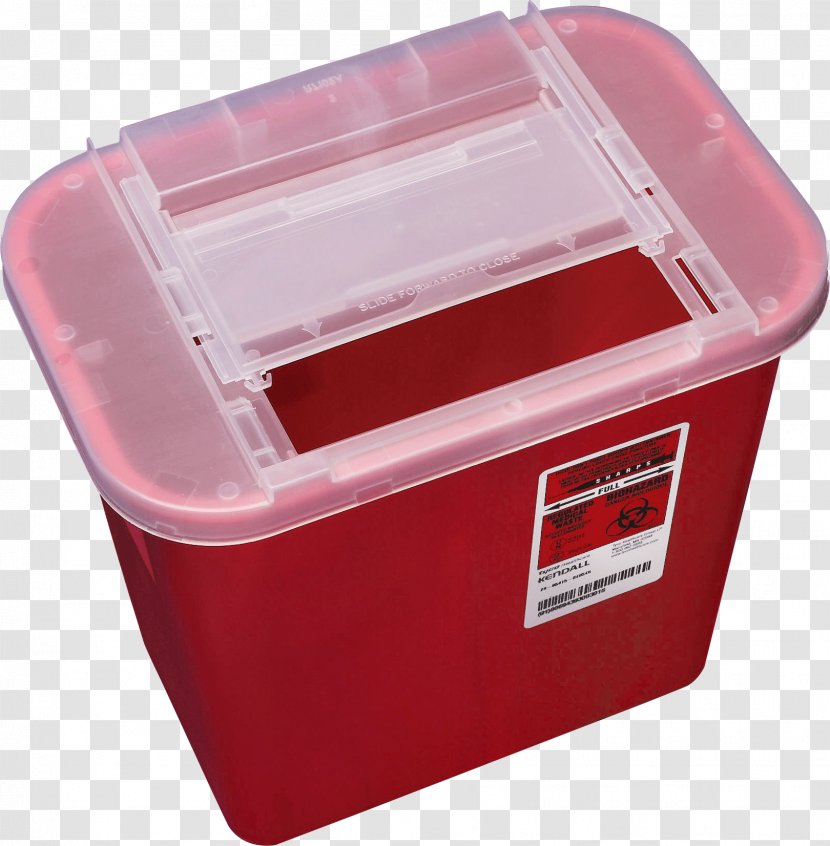 Plastic Container Sharps Waste Rubbish Bins & Paper Baskets - Transport Transparent PNG