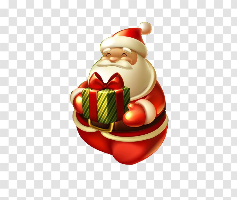 Ded Moroz Snegurochka Santa Claus Christmas - Fictional Character - Smiling Gifts Transparent PNG