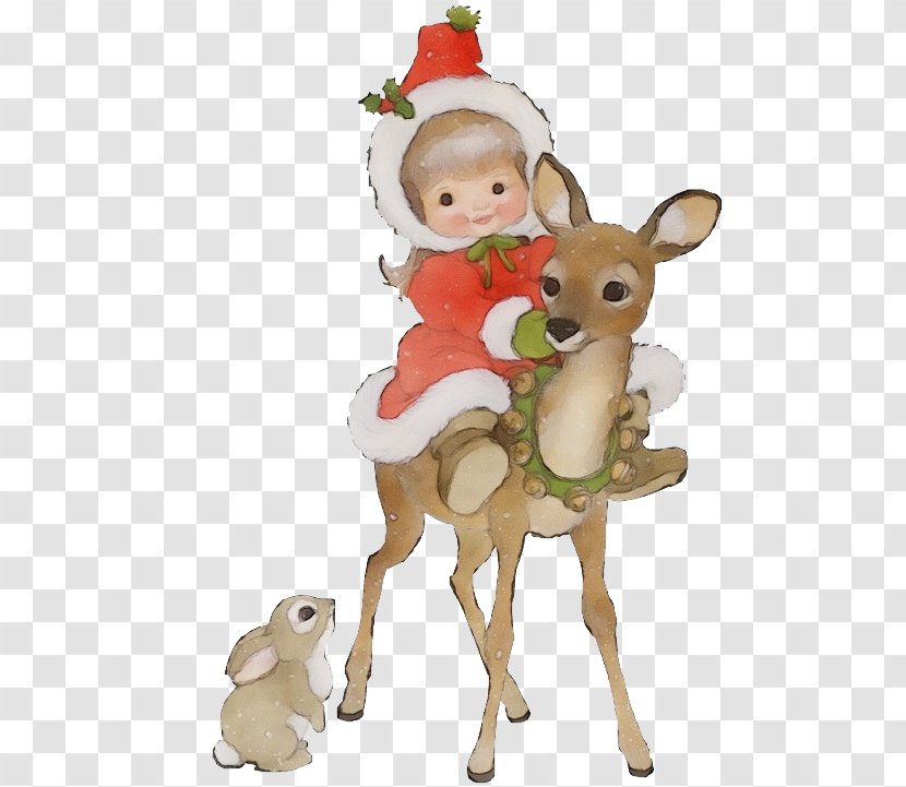 Christmas Ornament - Deer - Figurine Fawn Transparent PNG