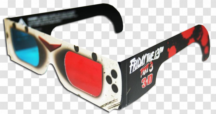 Friday The 13th Goggles YouTube Glasses Polarized 3D System - Anaglyph 3d Transparent PNG