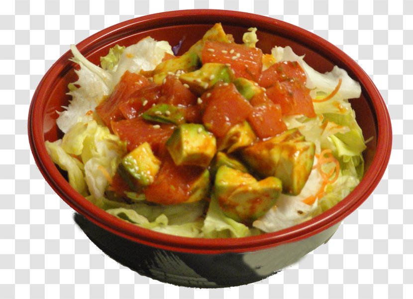 Tuna Salad Vegetarian Cuisine Sushi Sashimi - Side Dish Transparent PNG