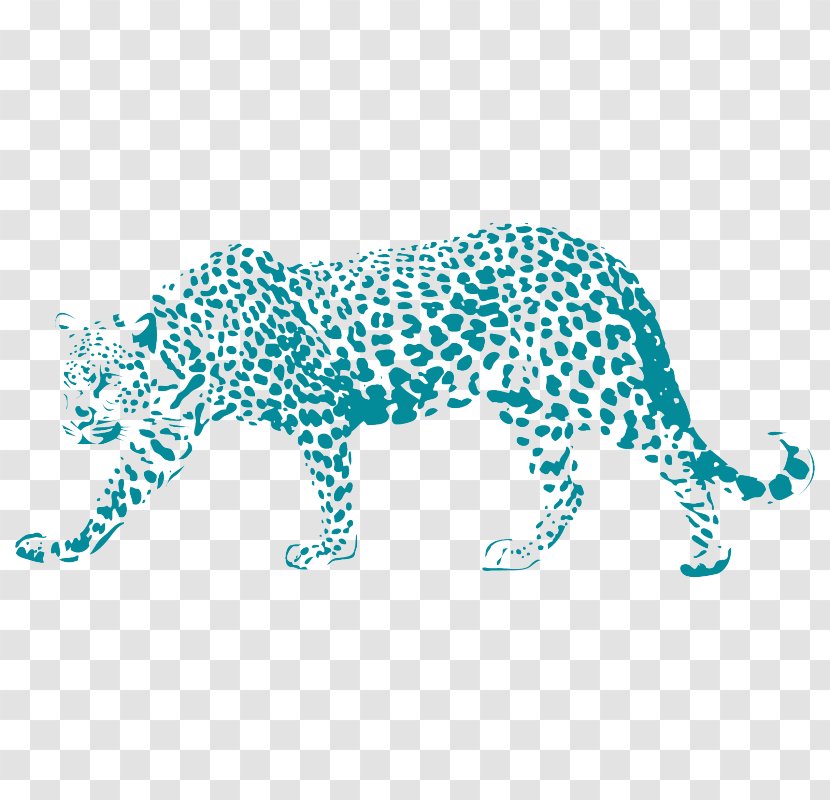 Leopard Jaguar Paper Sticker Stencil - Big Cats Transparent PNG