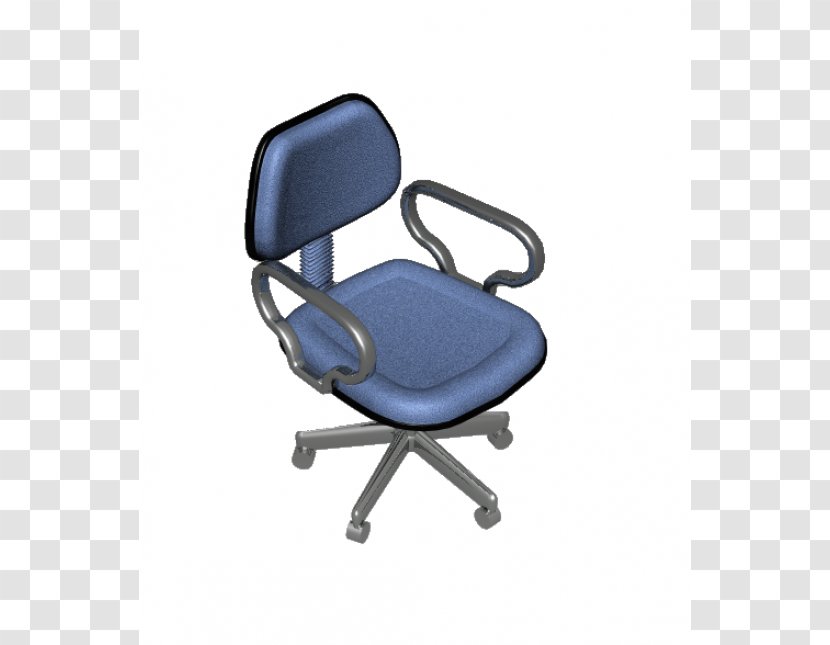 Office & Desk Chairs Armrest Comfort Cobalt Blue - Design Transparent PNG